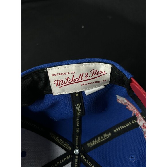 Mitchell & Ness New York Rangers NHL SnapBack  Cap Blue Red Men’s Adjustable - Picture 6 of 7
